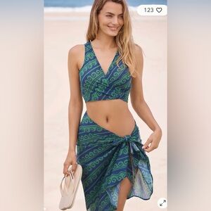Anthropologie Celadine Sarong Set